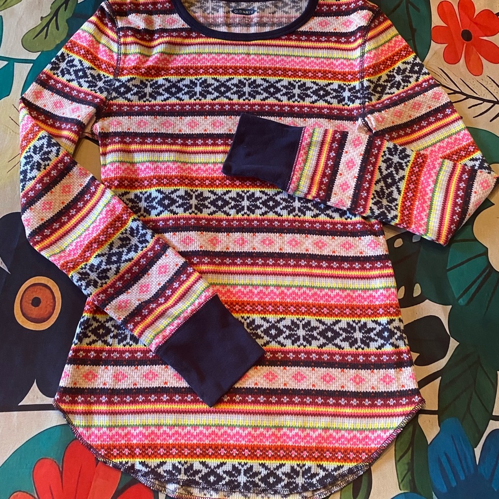 Fun, thermal, long sleeve shirt!